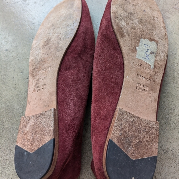 Vince red suede flats - Picture 4 of 5